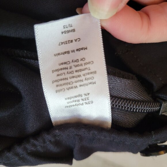Talbots Womens Black Pull-On Pants 18W Polyester/Spandex - Picture 4 of 4